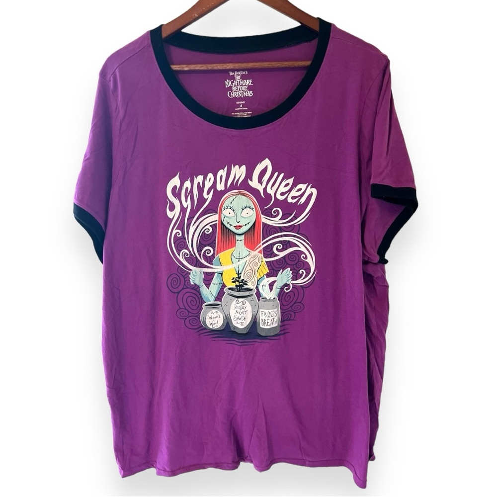 Torrid, Nightmare Before Christmas Sally “Scream Queen” Graphic Tee (Size 4)